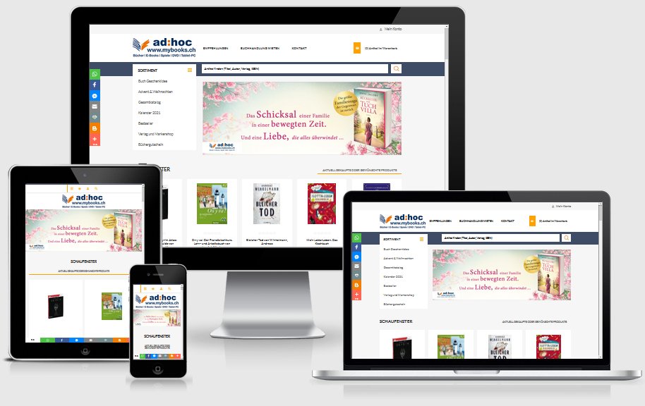 Screenshot Onlineshop von mybooks.ch